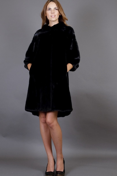 Пальто из норки BLACK VELOURE